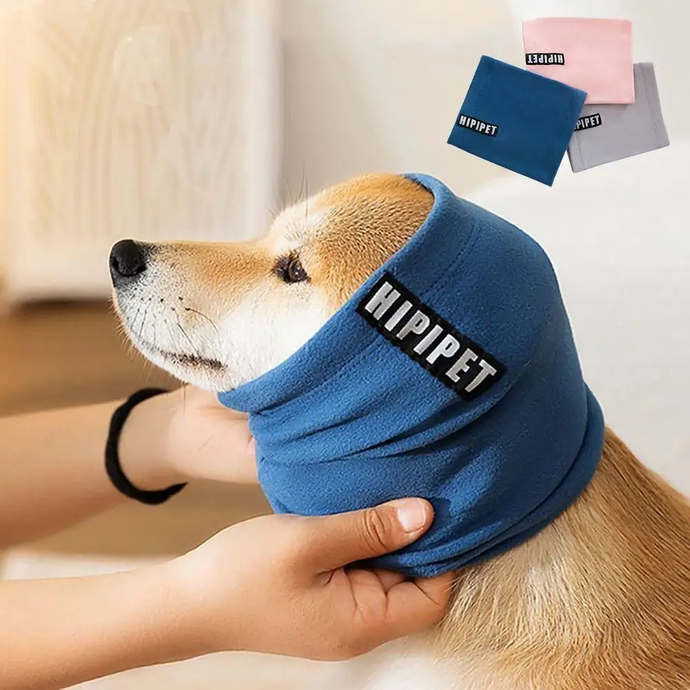 Cute Noise Reduction Dog Headset, 1 Count Soft Warm Noise-proof Earmuffs, Pet Ear Cover Cloth Hat with Neck Scarf, Pet Supplies for Dogs & Cats