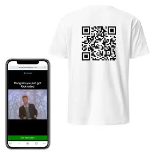 Rick Roll Preset QR Tee Shirt