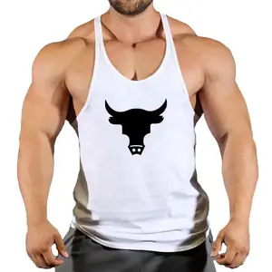 Men's Polyester Sleeveless Stringer Vest - Menswear Sportswear for Gym, Bodybuilding