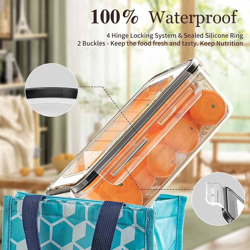 Mothers Day Gift 48Pcs Food Storage Container Set Airtight Preservation Boxes with Easy Snap Lids Leakproof Plastic Containers for Pantry Travel Outdoor Picnic Kitchen Organization Includes Labels and Markers