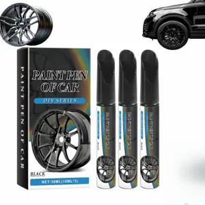 3pcs Black Wheel Scratch Repair Pen - Magic Car Scratch Repair Pen,FixScuffs,Scratches & Paint Chips on Car Rims, Scratch Remover