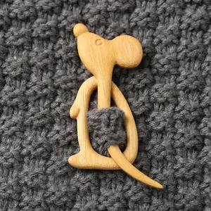 Wooden Animal Brooch Gift