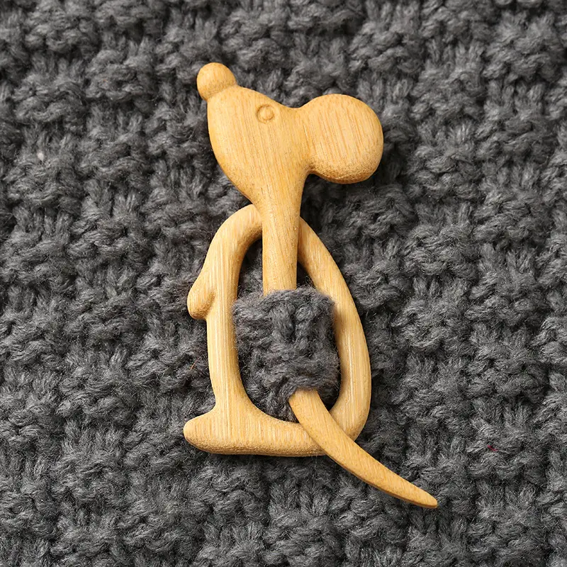 Wooden Animal Brooch - Octopus, Dolphin, Squirrel, Turtle, Giraffe Designs, Fashion Clothes Accessory, Ideal Gift, Tortoise