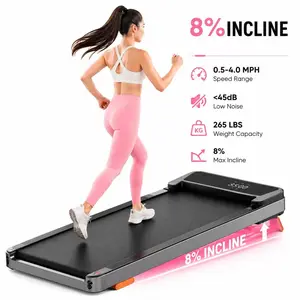 【SummerVibes】Adjustable Incline JC Walking Pad 2.5HP Portable Treadmill with Incline Under Desk Treadmill, 265lbs Weight Capacity, Remote Control & Wheels for Easy mobility, Dual Shock Absorption System Home Gym Equipment, Low Noise Motor Walking Pad