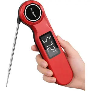 Rechargeable 0.5 Sec Reading  Read Meat Thermometer for Cooking, Digital  Thermometer with  Sensor, 1.42" Big Screen   Meat Thermometer for Steak Fry Candy
