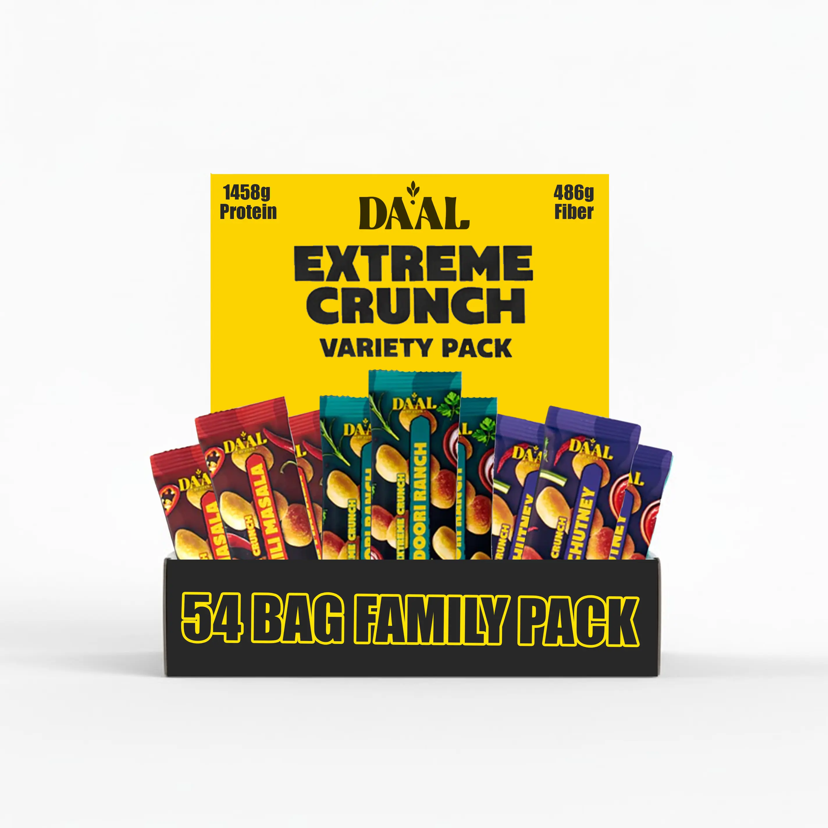 DAAL Family Variety Pack - 54 Pack (9 Sticks Per Bag) | Tandoori Ranch ...