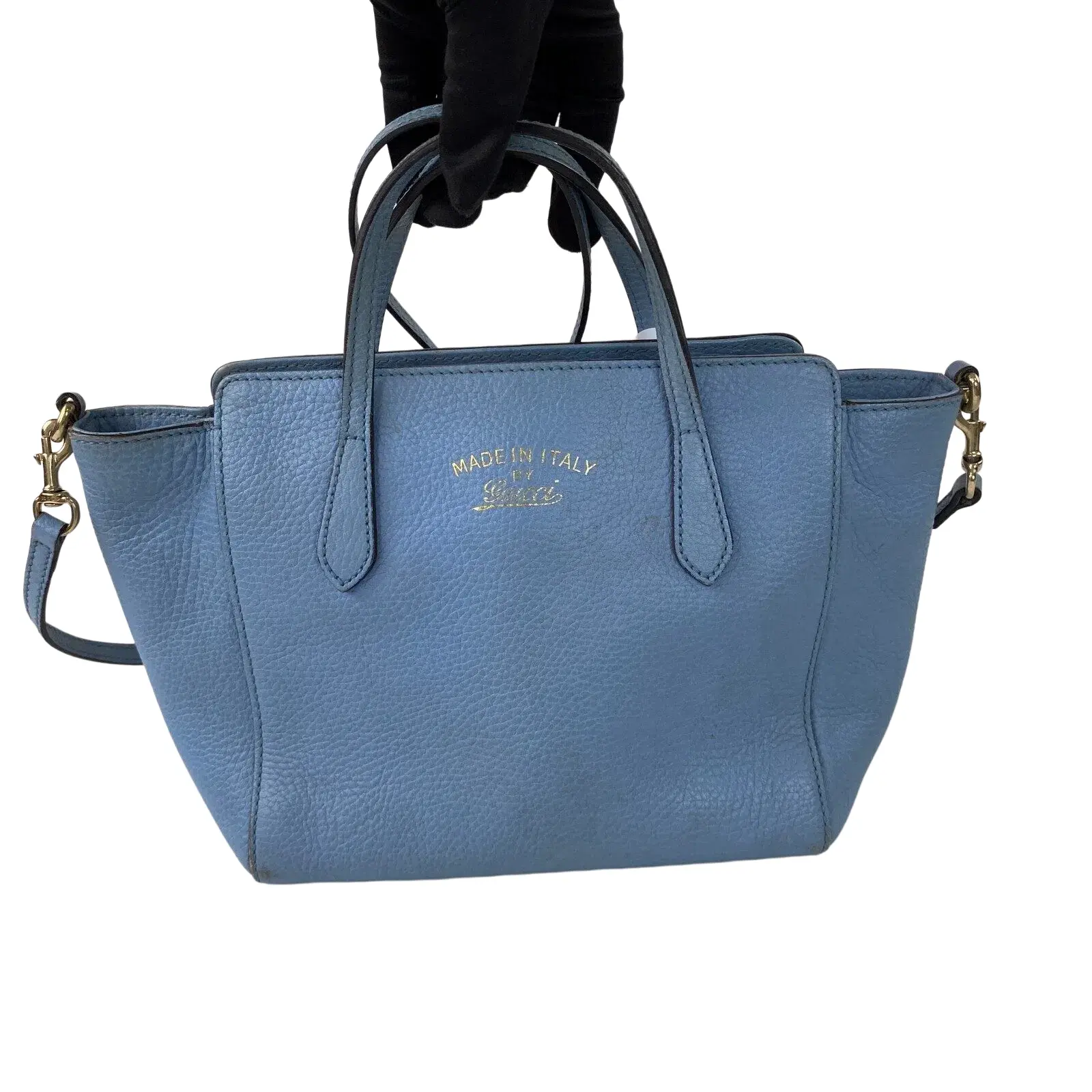 Pre-owned GUCCI leather Tote Bags blue tote bag QG1619 - TikTok Shop