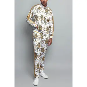Tiger Print Track Suit Set