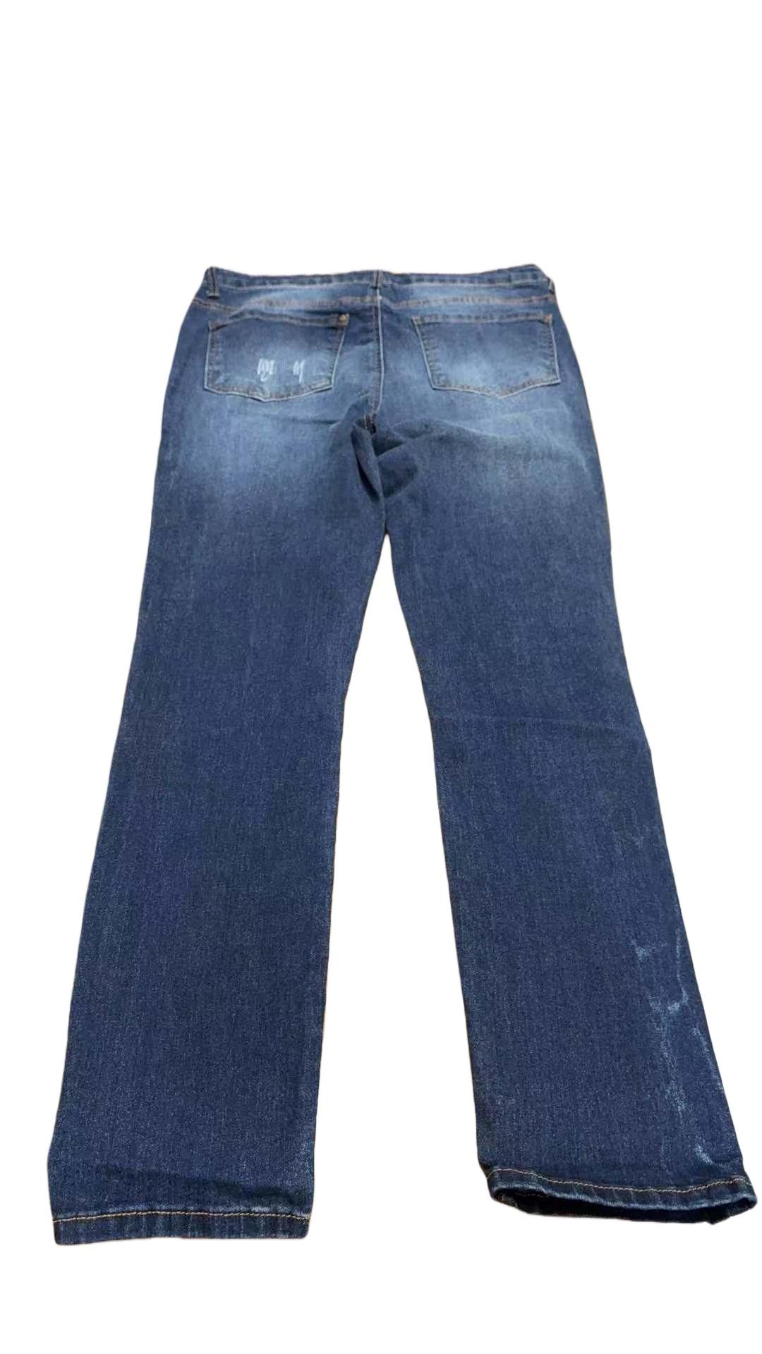 women's versatile mid wasit denim muliti-pocket denim trousers for women Straight Bottom Minimalist classic women's pants stretch wide leg jeans daily urban fashion wear womenswear simple style  Straight Bottom Minimalist