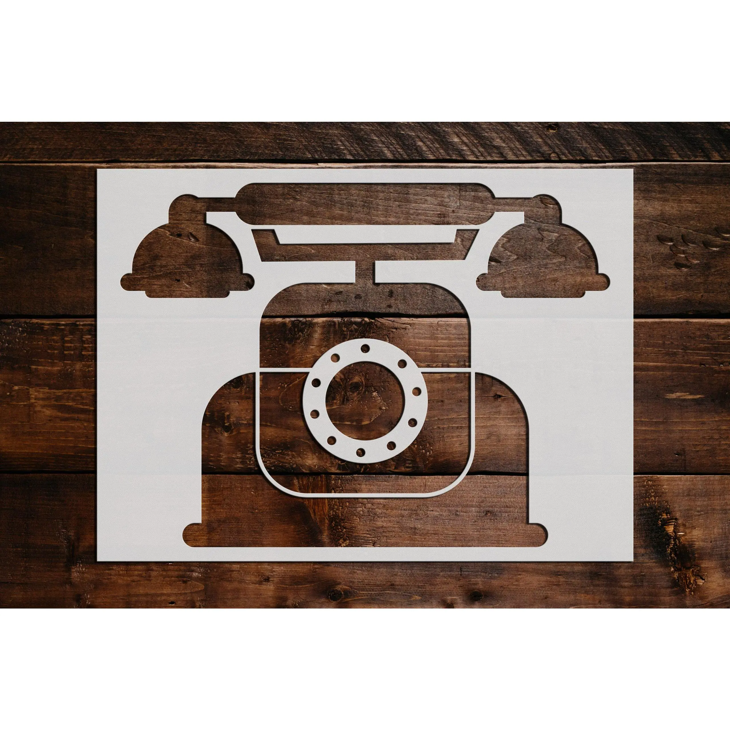 Old Telephone Stencil - Art and Wall Stencil