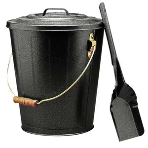 Imperial LT0160 Ash Bucket With Shovel, Wood, Charcoal, Steel