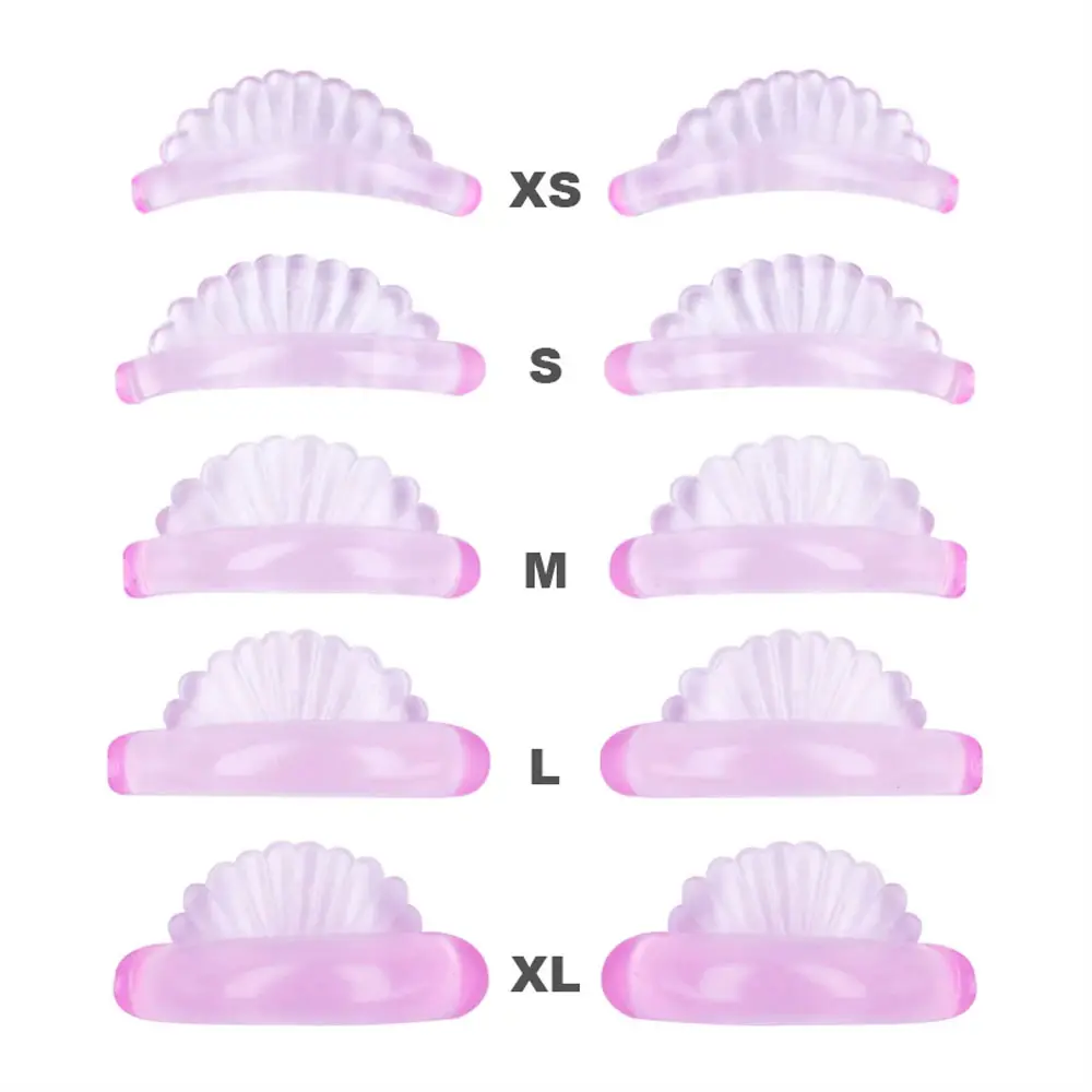 5 Pairs 5 Size Lash Lift Silicone Pads Eyelash Perm 3D Curler Eye Patches Applicator Tools Eyelashes Extension Accessories