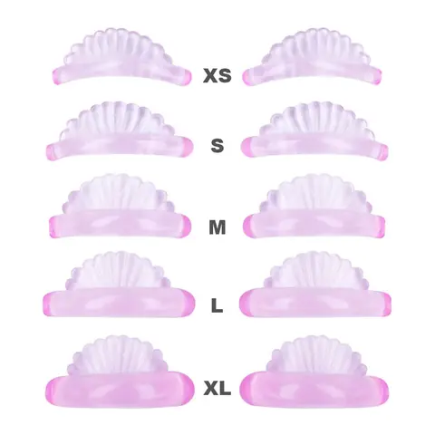 5 Pairs 5 Size Lash Lift Silicone Pads Eyelash Perm 3D Curler Eye Patches Applicator Tools Eyelashes Extension Accessories Cosmetic Tools