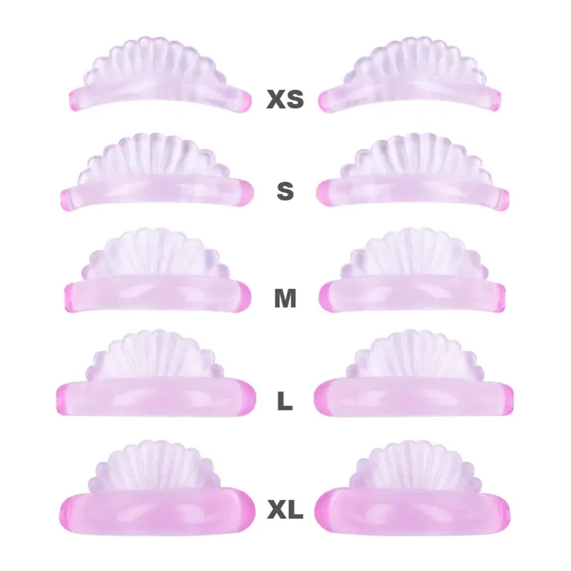 5 Pairs 5 Size Lash Lift Silicone Pads Eyelash Perm 3D Curler Eye Patches Applicator Tools Eyelashes Extension Accessories Cosmetic Tools