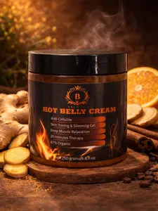 Hot belly cream Ginger Firming Body Cream - Advanced Skin Toning Formula with Carnitine & Plant Squalane - Hydrating & Smoothing Skin Care.
