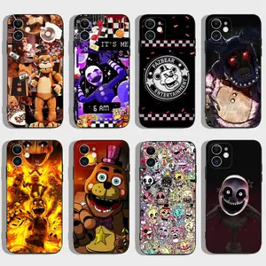 Cool Five-Nights-At-Freddys Fnaf Phone Cases for IPhone 17 Promax Pro Air 16 Plus 15 14 13 12 11 Black Shockproof Protective Cover Perfect Christmas Halloween Birthday Gift