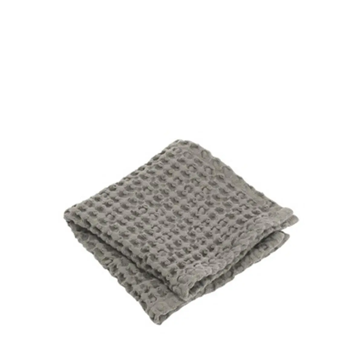 Caro Waffle Fabric Bathroom Washcloths - 12x12 in. Satellite Style 2-Piece Set, Two Piece Set