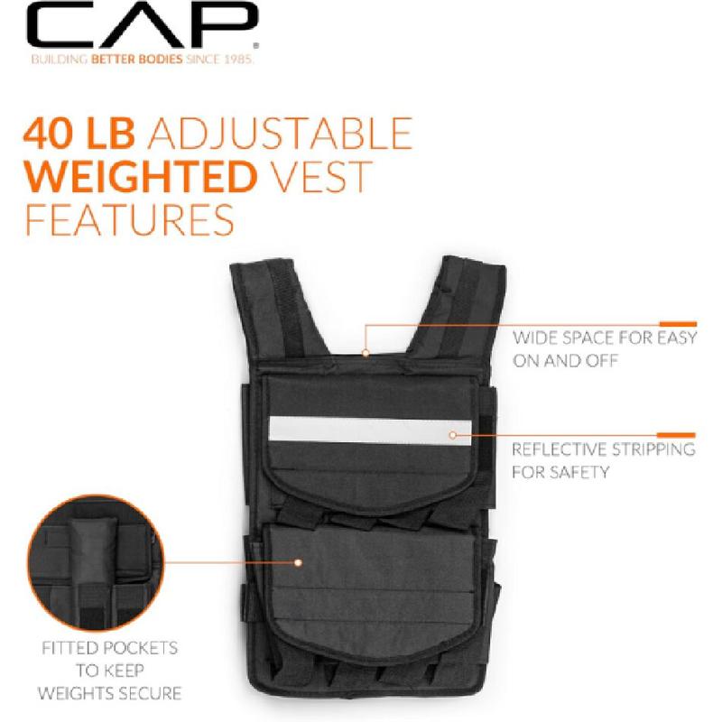 Adjustable Weighted Vest | 20-150 lbs | Heavy-Duty Workout Vest with Removable Iron Weights for Strength Training, Cardio, Running, and Calisthenics