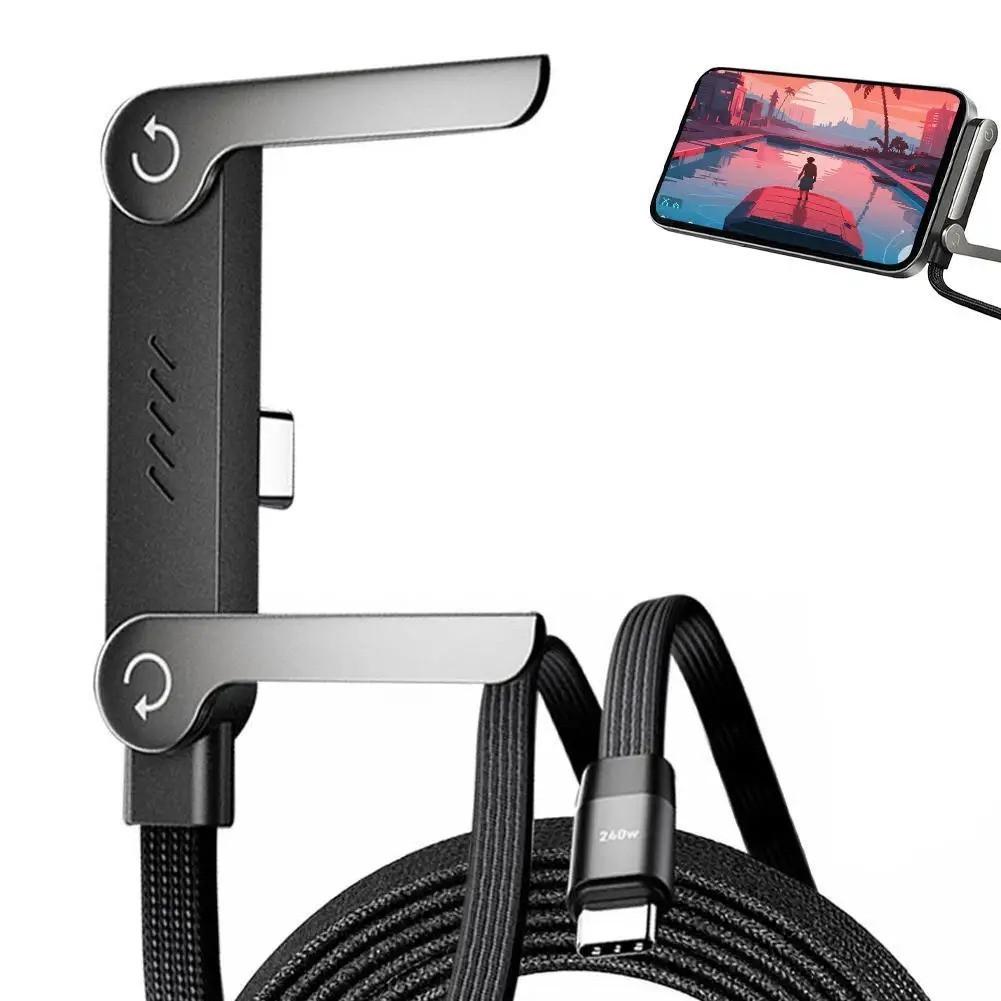 2-in-1 Charging Cable with Phone Stand โ 240W Fast Charge Cord with Invisible Holder for iPhone & Android, Desk & Travel Essential ๐บ๐ธ Fast Ship 2-in-1 Charging Cable with Phone Stand โ 240W Fast Charge Cord with Invisible Holder for iPhone & Android, Desk & Travel Essential ๐บ๐ธ Fast Ship