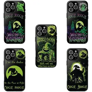 Oogie Boogie Welcome To Nightmare Christmas Two-In-One Film Tough Case Design File For IPhone 11 12 13 14 15 16 17 Pro Max Plus Mini Air | Tim Burton Core | Shock-Absorbing Trendy Guard