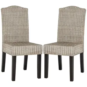Safavieh Odette Wicker Dining Chair (Set of 2)