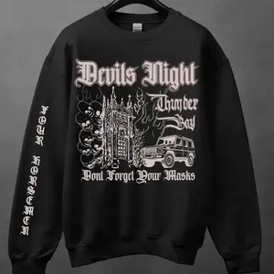 Devils Night Sweatshirt Penelope Douglas Hoodie Corrupt Book Reader Book Shirt Booktok Merch Bookish T-Shirt Dark Hoodie Hoodied Hoodies for Men & Women