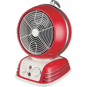 212 MAIN Optimus RA50319 Retro Oscillating Fan Heater - Home Appliances with Automatic Function, Adjustable Heating, Heat-Safe Design