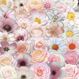 Flower Pattern Sticker, 50pcs/set Self Adhesive Decorative Stickers, DIY Decals for Water Bottle, Laptop, Phone Case, Scrapbooking, Journal Making, Protective