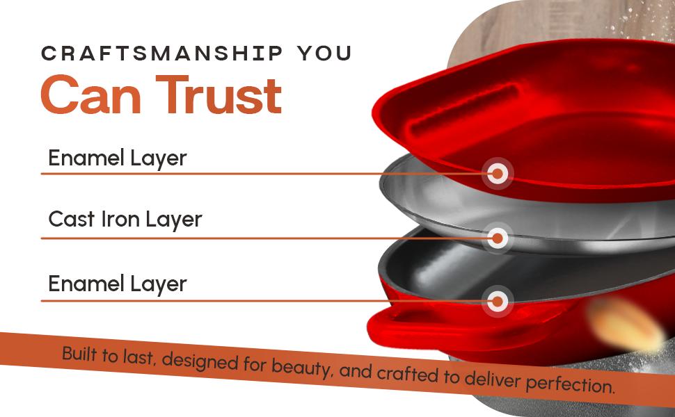 The Freeform Dutch Oven • Enameled Cast Iron • Oval • 5.5-Quart