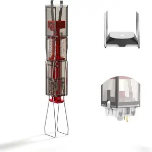 P10 2-in-1  Puller Keycap Puller for Mechanical Keyboard, 304 Stainless Steel Key  Keycap Puller, Easily Remove and Replace Gaming Keyboard Switches and keycaps - Black Translucent