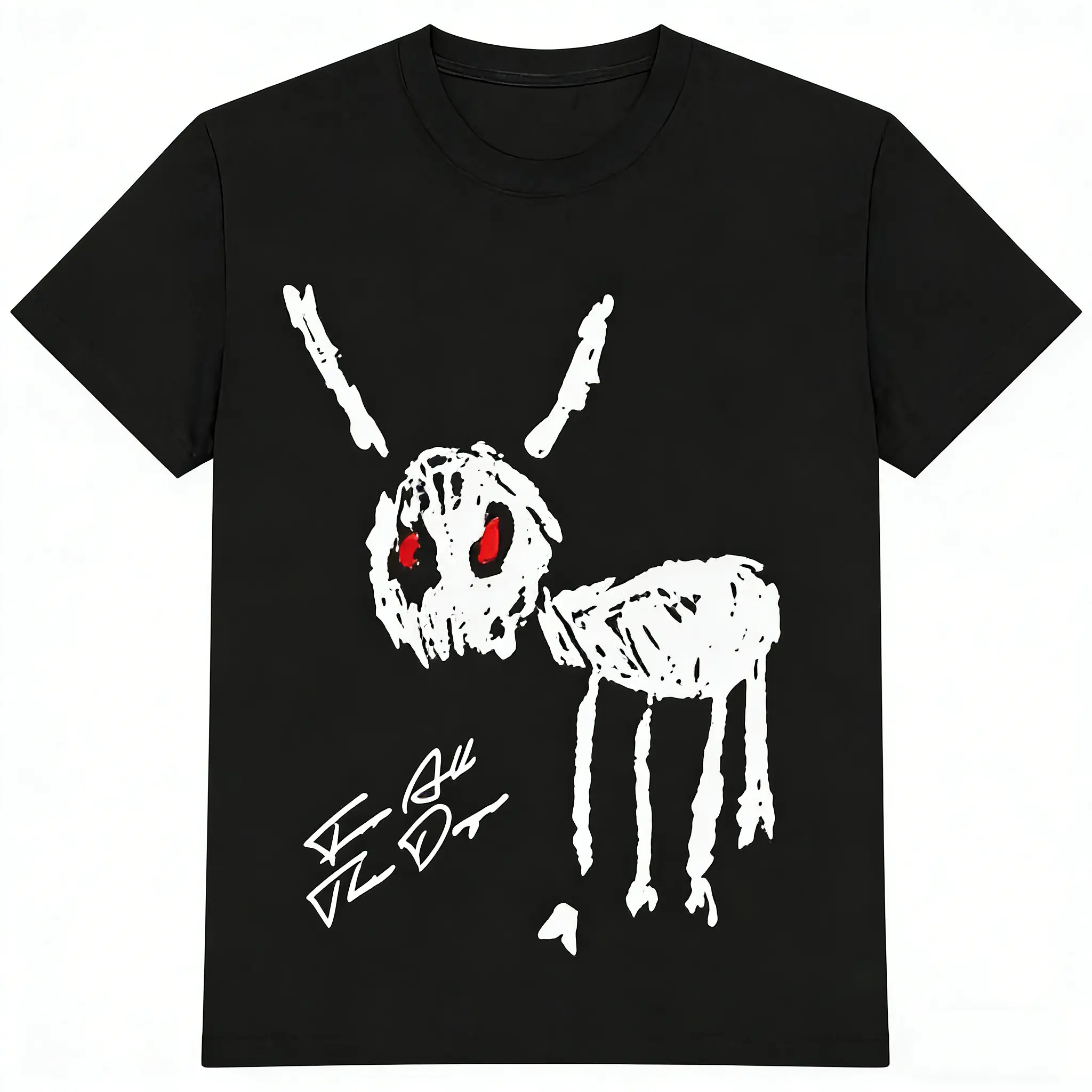 Men's Drake "For All The Dogs" Graphic Print T-Shirt - Heavy Blend Pure Cotton Soft Apparel, Classic Round Neck Short-Sleeve Simple Clothes, Colorful Vibrant Print, Breathable Festival Casual Top, Unisex, 2XL, 3XL, All Seasons, Eggs-Themed Gift Option