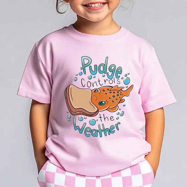 Lilo and Stitch Pudge Youth Shirt, Pudge Controls The Weather Shirt, Pudge The Fish Shirt, Family Vacation Shirt
