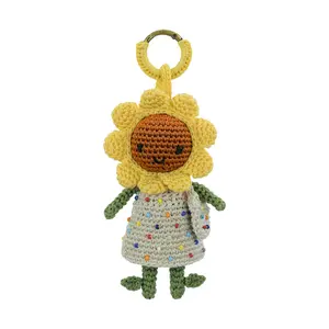 Sunbudz Sunflower Dangle - Hand Crochet - Dottee