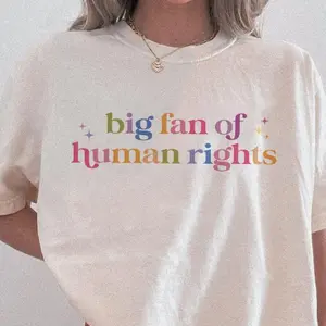 Big Fan Of Human Rights Shirt, Equality Shirt, Social Justice Shirt, Political Resistance Shirt, Subtle Resistance Tee, Activist Shirt Gift
