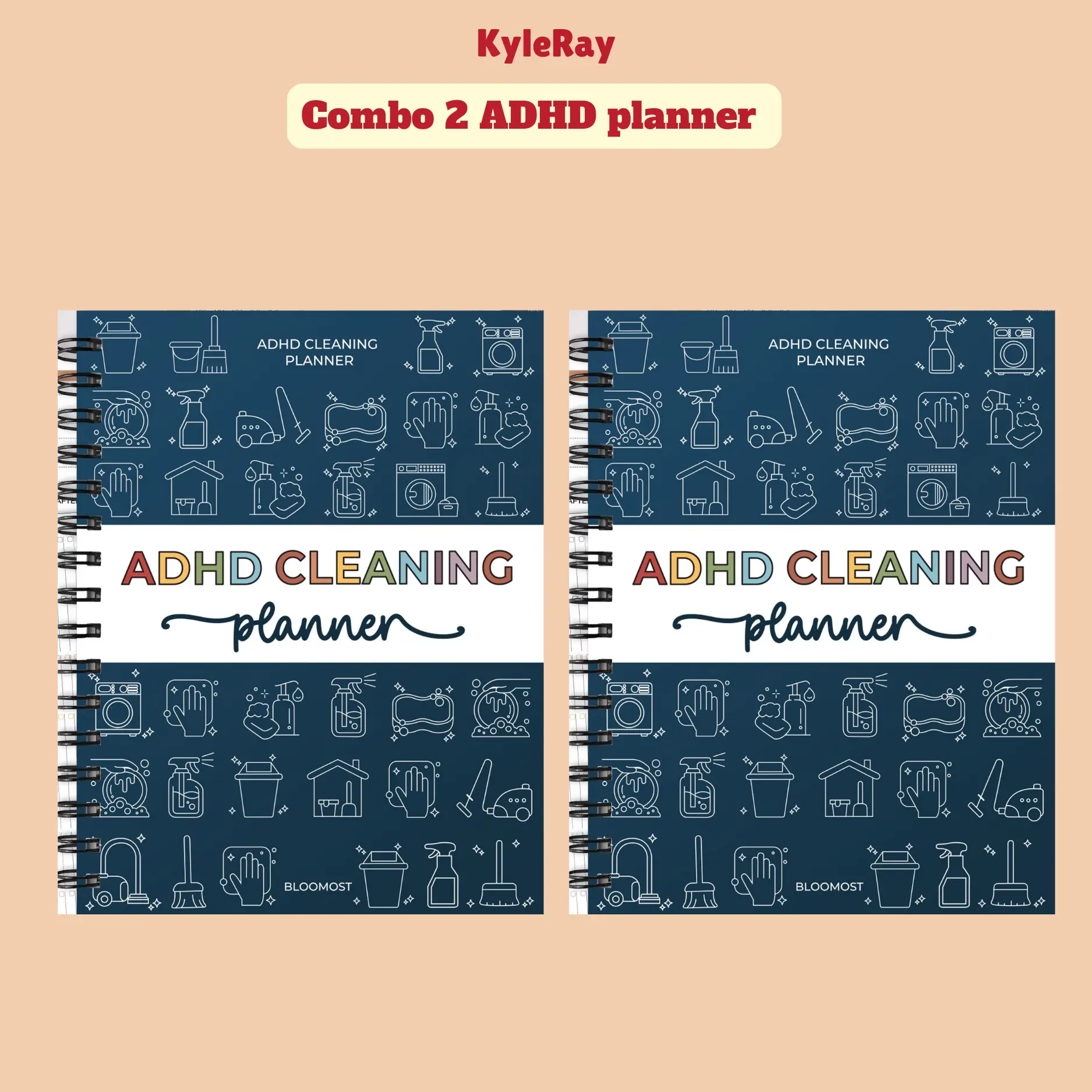 Combo 2 ADHD Cleaning Planners