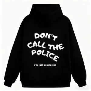 "Don't Call The Police Biker Hoodie | Funny & Stylish Motorcycle Graphic Sweatshirt, Comfortable Cotton Fall & Winter Streetwear for Men, Trendy Casual Pullover, Perfect Gift for Riders & Party Wear"