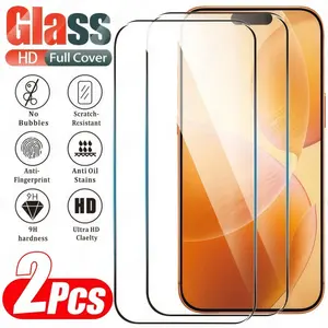 2-piece set suitable for iPhone 17 17Pro 17air 17 Pro Max 14 15 16 Plus 17 Air tempered glass screen protector HD