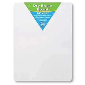 Flipside Smooth Dry Erase Board, 18 x 24 in., Economical for Office and Business Needs - Pack of 3