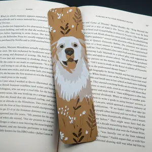 Golden Retriever Dog Bookmark - 3d Textured Dog Bookmark