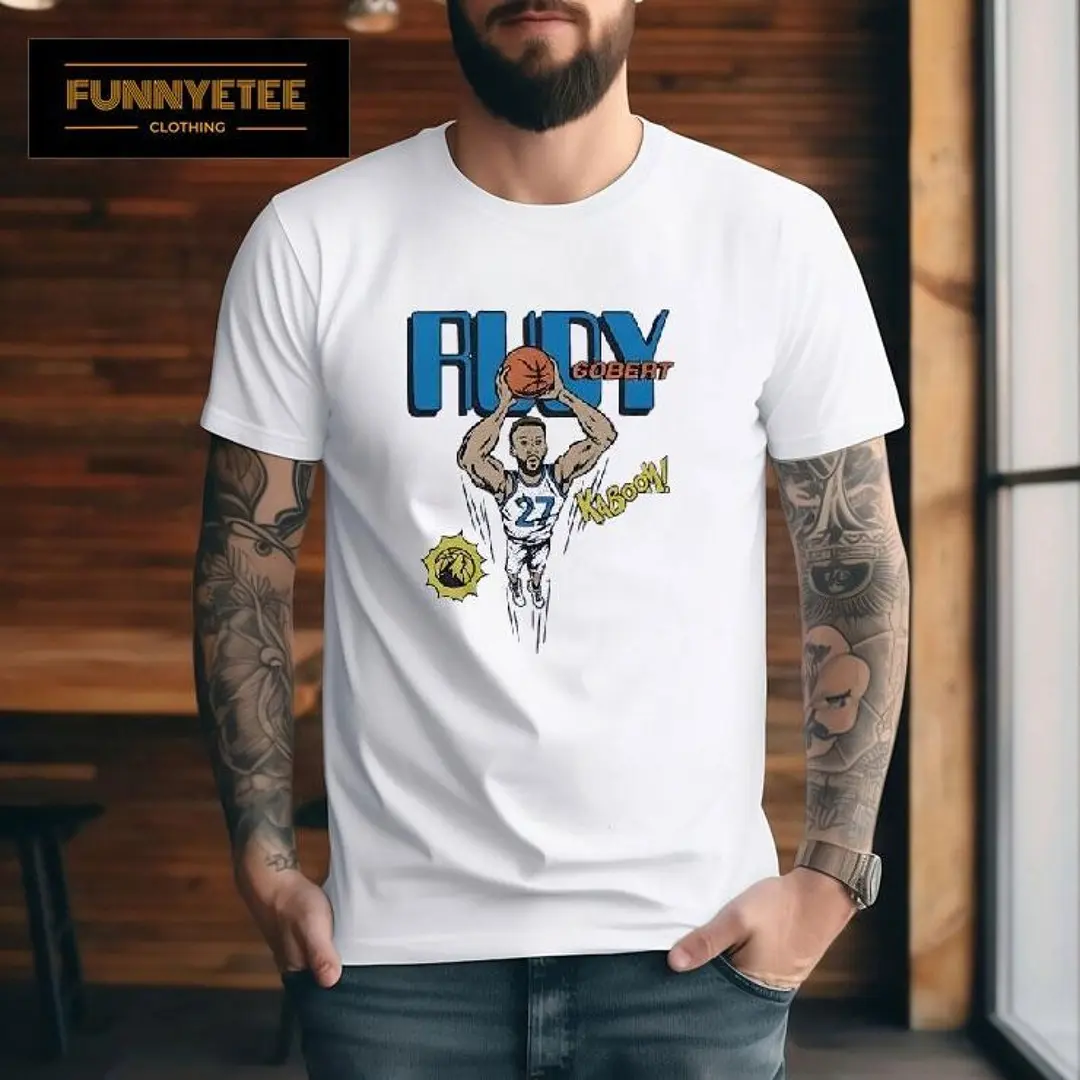 the best shirt ever Rudy Gobert Kaboom Minnesota Timberwolves Comic Shirt