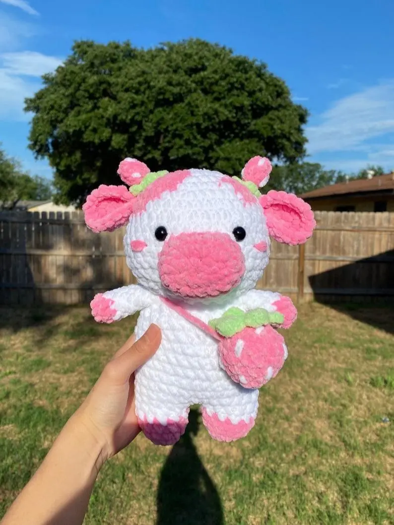 Cow | Crochet Cow | Cow Plushie | Amigurumi | Strawberry cow | Gifts for her Cow | Crochet Cow | Cow Plushie | Amigurumi | Strawberry cow | Gifts for her