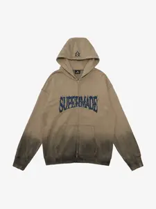 SUPERMADE Thorn Embroidery Zip Hoodie