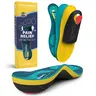 WALKHERO Sturdy Heavy Duty Orthotic Foam Pad Insoles for 220+ lbs - Supportive Soles, Footwear Pressure Relief, Plantar Fasciitis Relief, High Arch Support, All Seasons Comfort for Workwear, Camping