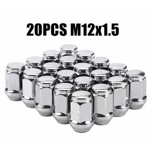 Ford OEM Style Wheel Lug Nuts 20PCS, M12x1.5 Thread 19mm Hex Replacement Lug Nut Kit, Heavy Duty Anti-Rust Design for Ford Fusion Escape Fiesta Focus Bronco & Lincoln Vehicles