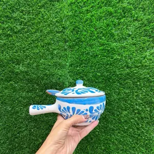 Salsera Relieve Cielito Lindo, Azul Turquesa 400ml (Set 1 Piece).