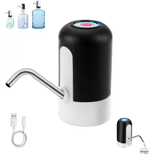 5 Gallon Water Bottle Dispenser, USB Charging Water Bottle Pump, Electric Drinking Portable Water Dispense for 2-5 Gallon, Low Noise Water Jug Dispenser,Water Bottle Switch for Kitchen Camping