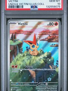 Victini SVP 208 Black Star Promo Unova Illustration Collection Pokemon Card