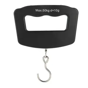 Digital Luggage Scale, Baggage Weight Scale, 110 Lb (50 Kg) with 10g Deviation, Portable Handheld Suitcase Weight Scale with Hook for Travel, Fish Weighing