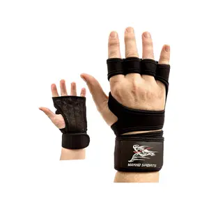 Strong Grip for Men and Women - Cross Training Gloves for WODs, Gym Workout, Weightlifting & Fitness - Wrist Wrap Support wrist wraps