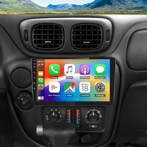 10.1" Android 14 Car Stereo for Chevrolet Trailblazer 2002–2009 | 4+64GB Double Din Touchscreen Radio with Wireless CarPlay & Android Auto, GPS, Bluetooth, WiFi, FM/RDS, DSP, Backup Camera